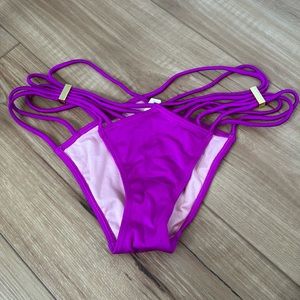 Victoria’s Secret swim purple string bottom